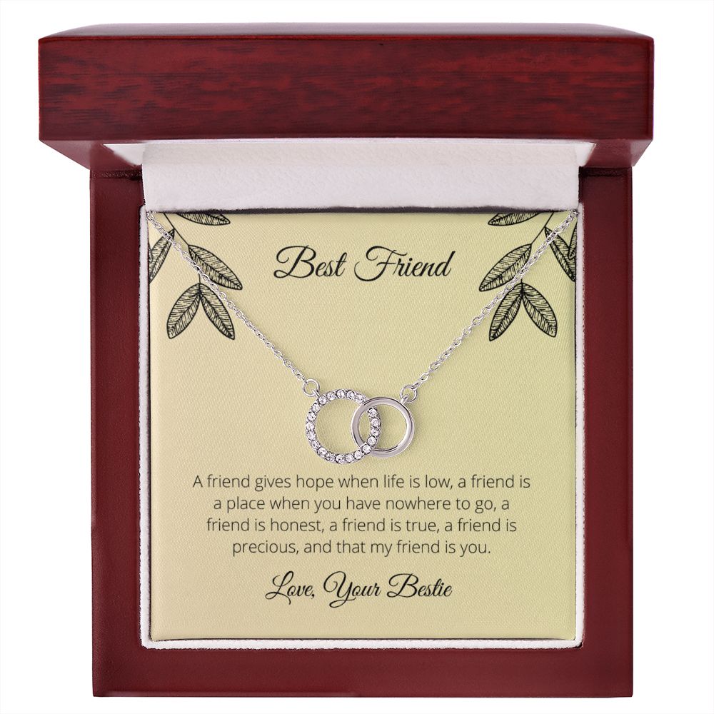 Best Friend- A Friend Gives Hope Necklace - Blinged by Belle