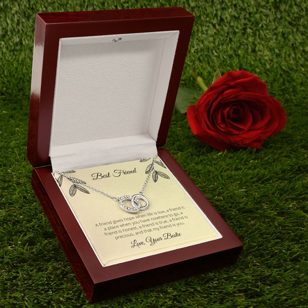 Best Friend- A Friend Gives Hope Necklace - Blinged by Belle
