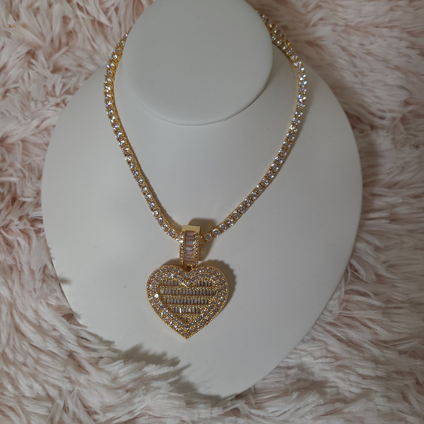 Bling Heart Custom Photo Locket Necklace - Blinged by Belle