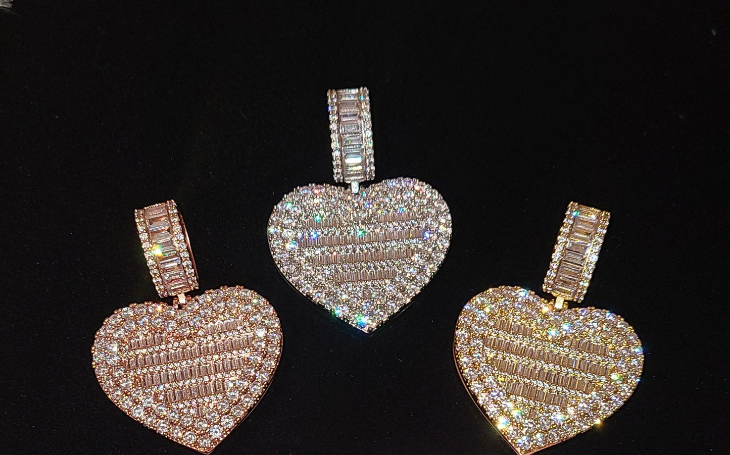 Bling Heart Custom Photo Locket Necklace - Blinged by Belle