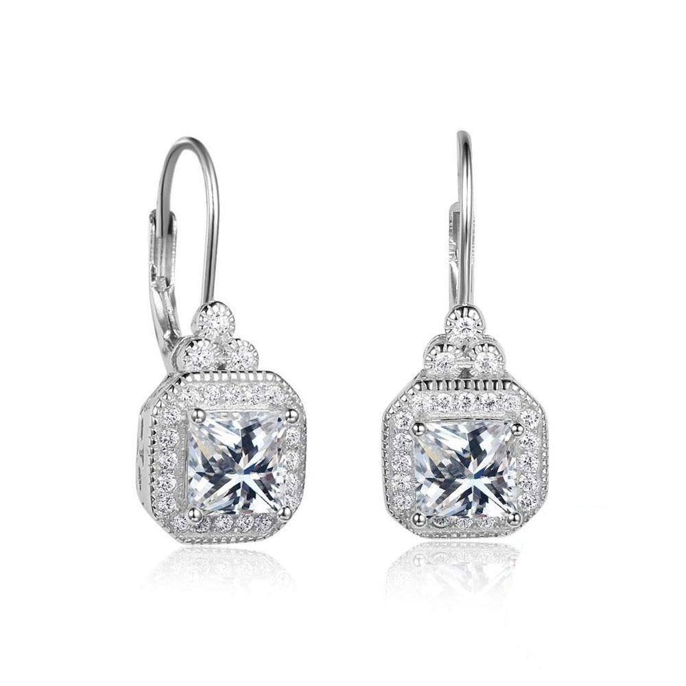 Cubic Sterling Silver Earrings - Blinged by Belle