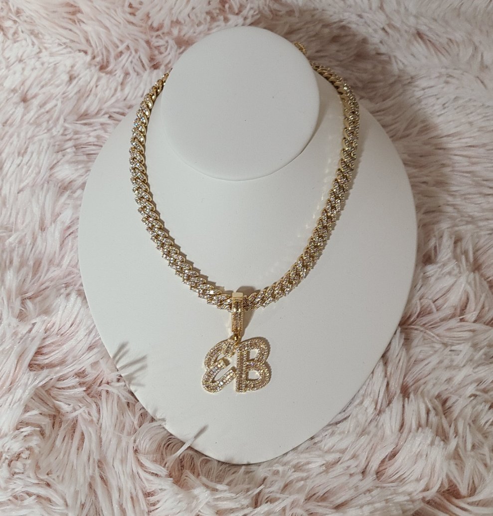 Custom Baguette Nameplate - Blinged by Belle