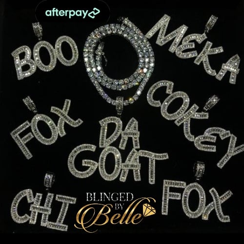 Custom Baguette Nameplate - Blinged by Belle