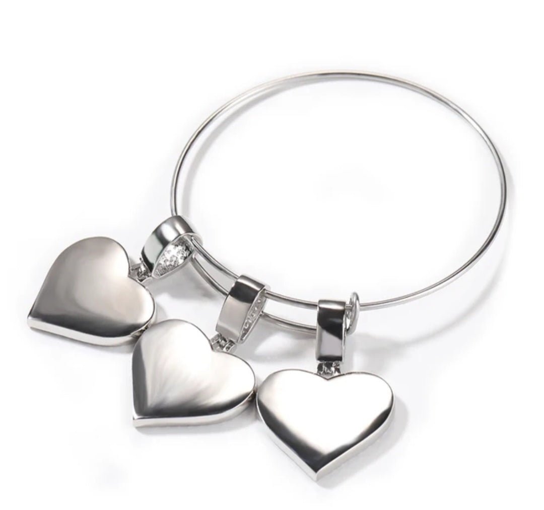 Custom Bling Bangles Heart - Blinged by Belle