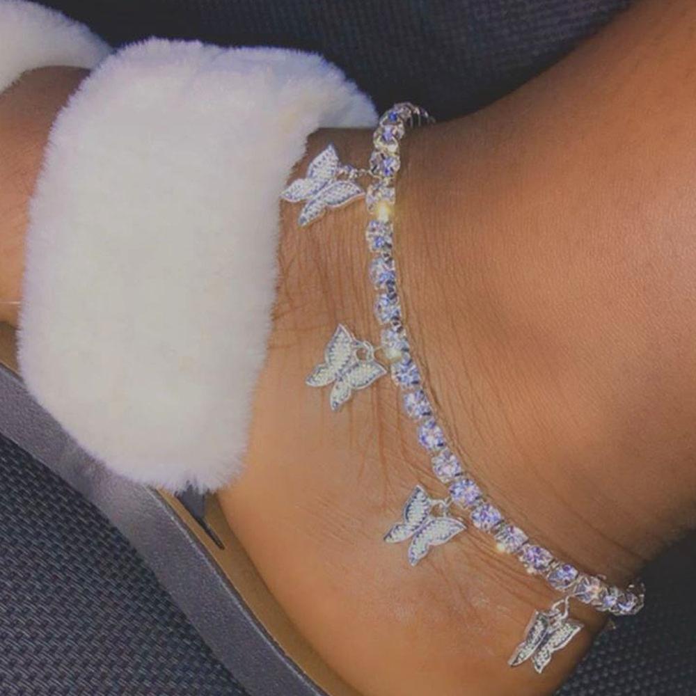 Fashion Butterfly Anklet - Blinged by Belle