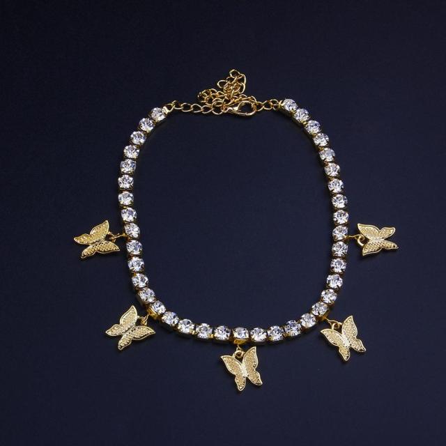 Fashion Butterfly Anklet - Blinged by Belle