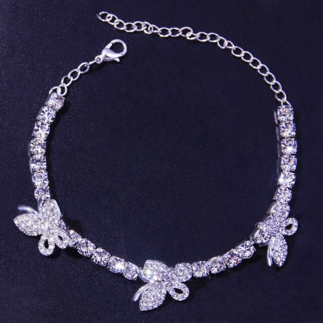 Fashion Butterfly Anklet - Blinged by Belle