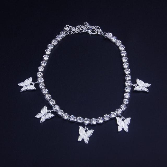Fashion Butterfly Anklet - Blinged by Belle