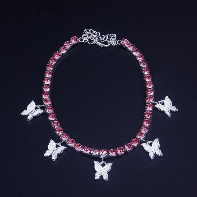 Fashion Butterfly Anklet - Blinged by Belle