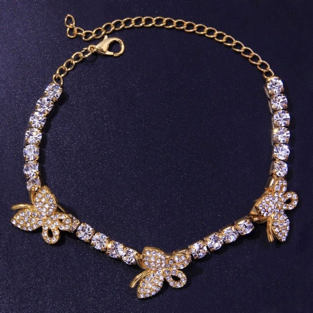 Fashion Butterfly Anklet - Blinged by Belle
