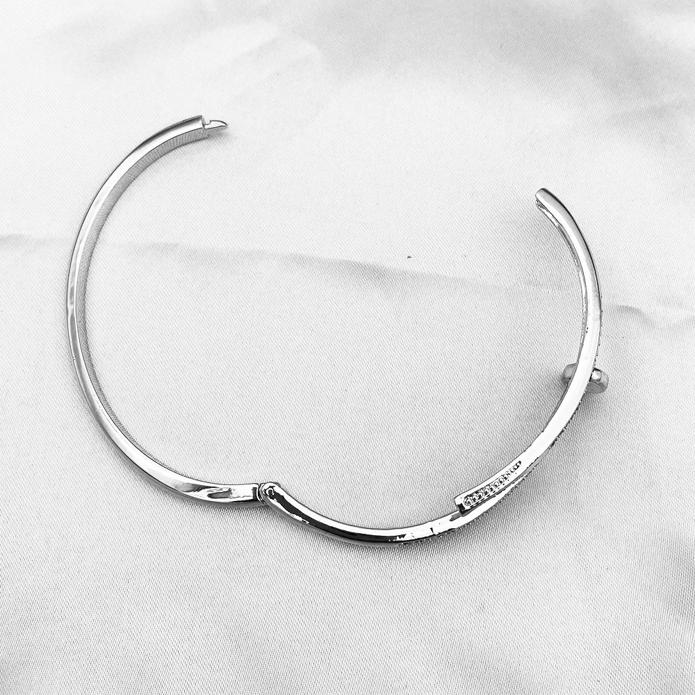 Fashion Men and Women Stainless Steel Nail jewelry Adjustable Bangle Nail Colorful Bangle With Zircon Bracelets Wholesale - Blinged by Belle