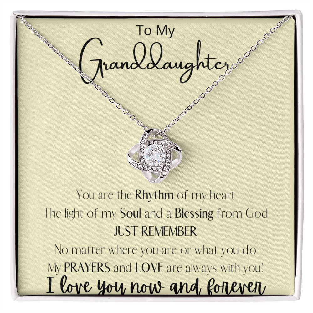 Granddaughter- Rhythm, Soul, Blessing from God Necklace - Blinged by Belle