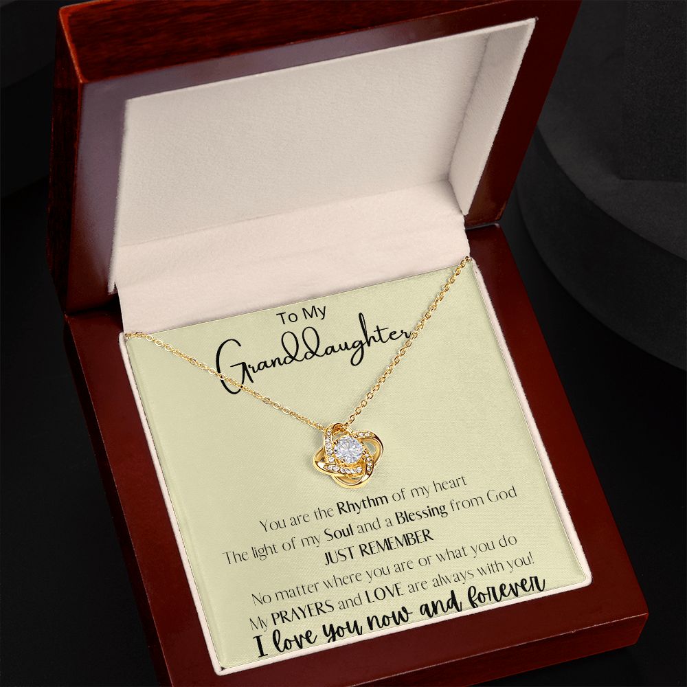 Granddaughter- Rhythm, Soul, Blessing from God Necklace - Blinged by Belle