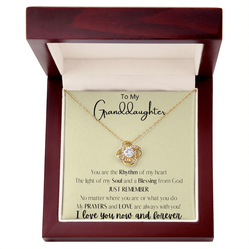Granddaughter- Rhythm, Soul, Blessing from God Necklace - Blinged by Belle