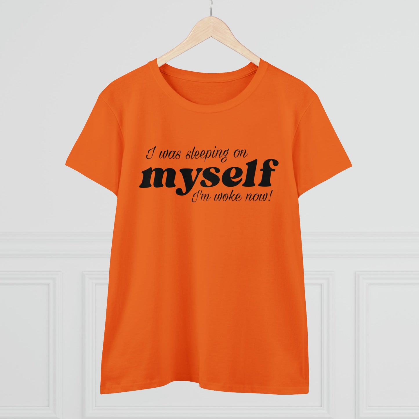 I Was Sleeping on Myself I'm woke now Ladies Tee Shirt - Blinged by Belle