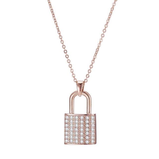 Lock Necklaces - Blinged by Belle