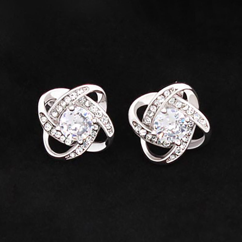 Love Knot Stud Earrings - Blinged by Belle