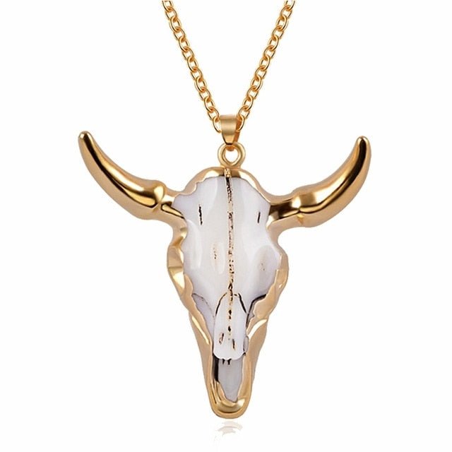 Vintage Bull Skull Men'S Pendant - Blinged by Belle