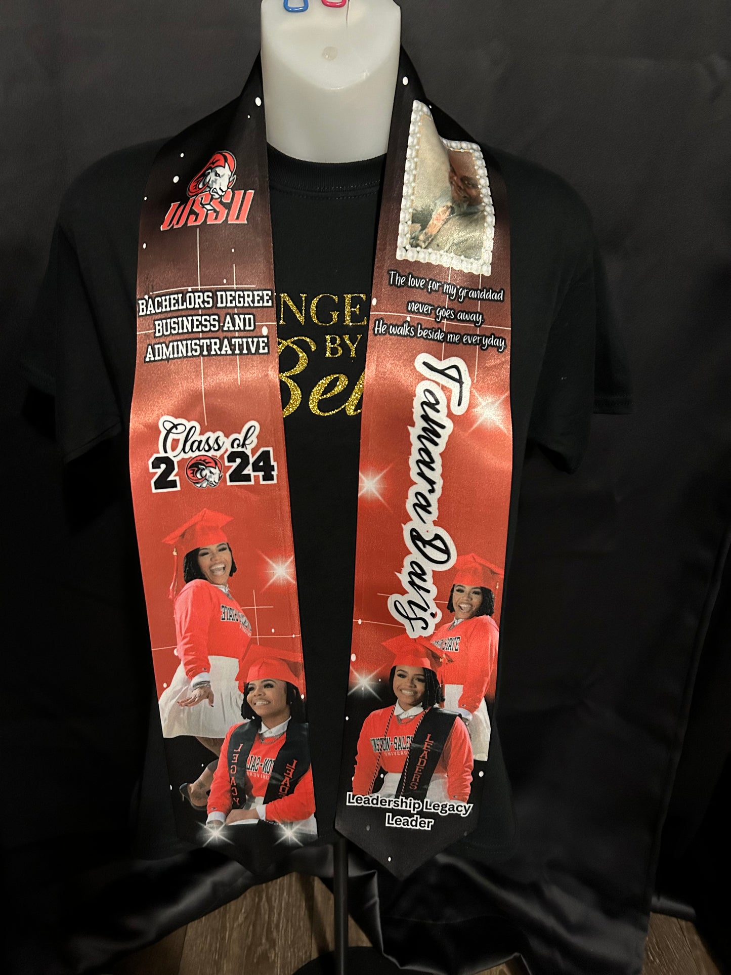 Graduation Stole with Pictures