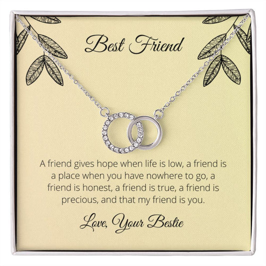 Best Friend- A Friend Gives Hope Necklace - Blinged by Belle