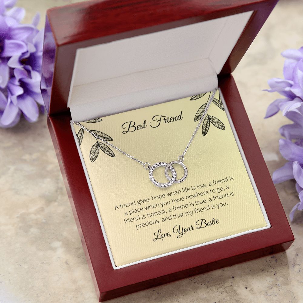 Best Friend- A Friend Gives Hope Necklace - Blinged by Belle