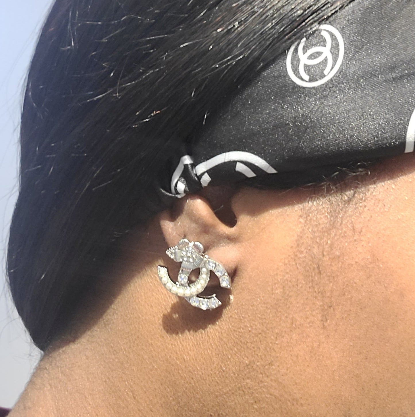 Flower Pearl & CZ Studs - Blinged by Belle