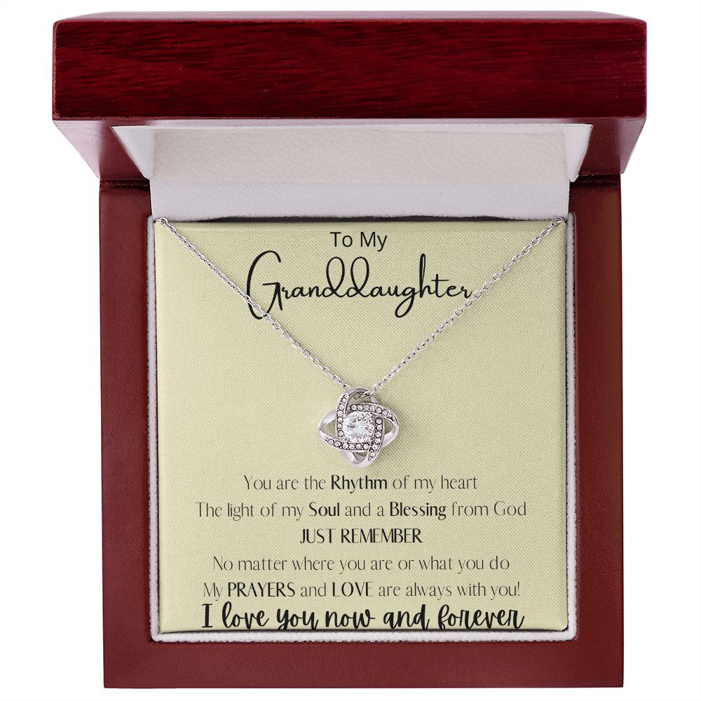 Granddaughter- Rhythm, Soul, Blessing from God Necklace - Blinged by Belle
