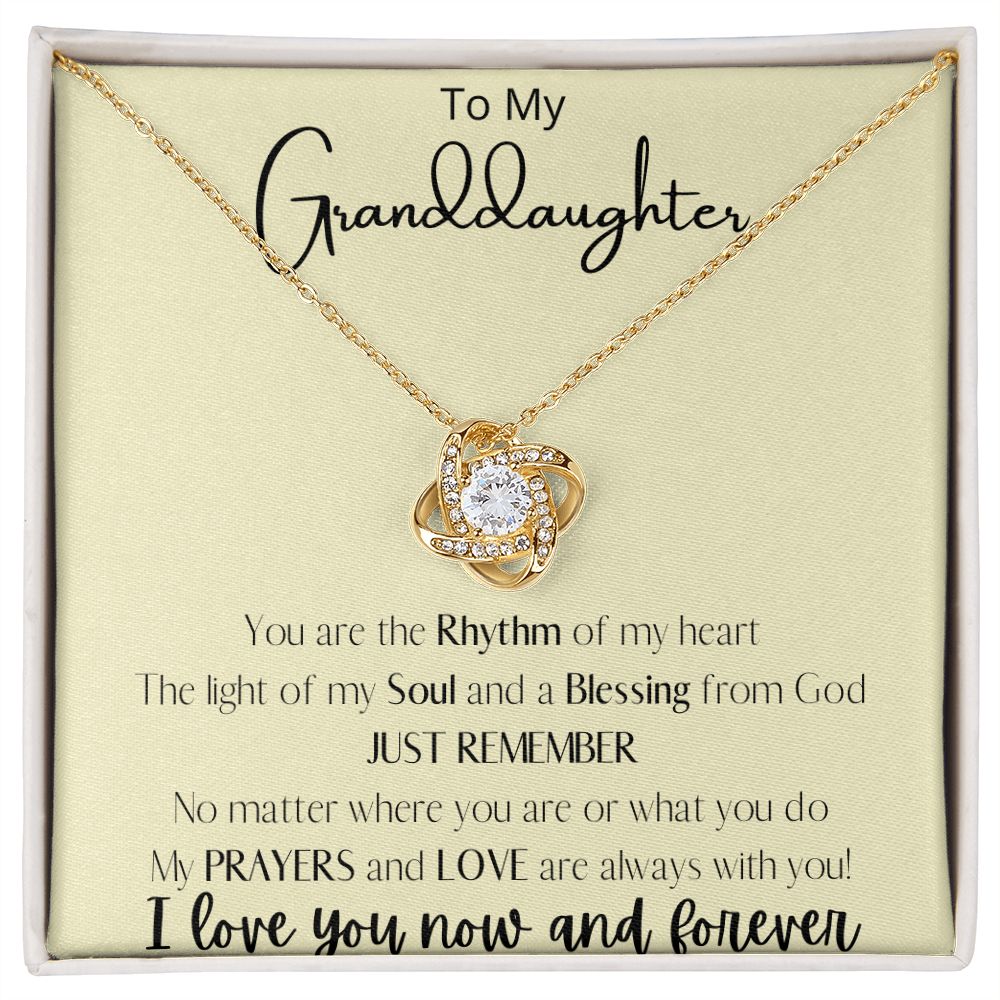 Granddaughter- Rhythm, Soul, Blessing from God Necklace - Blinged by Belle