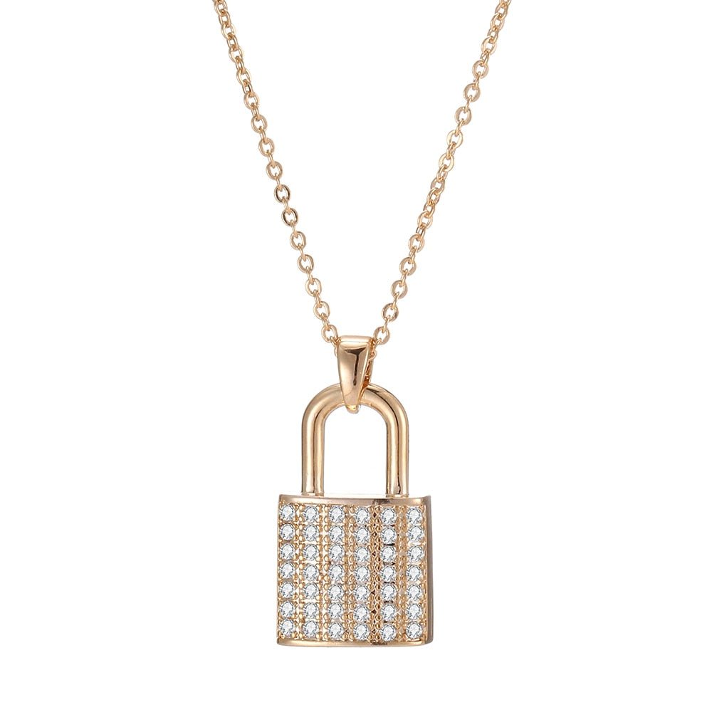 Lock Necklaces - Blinged by Belle