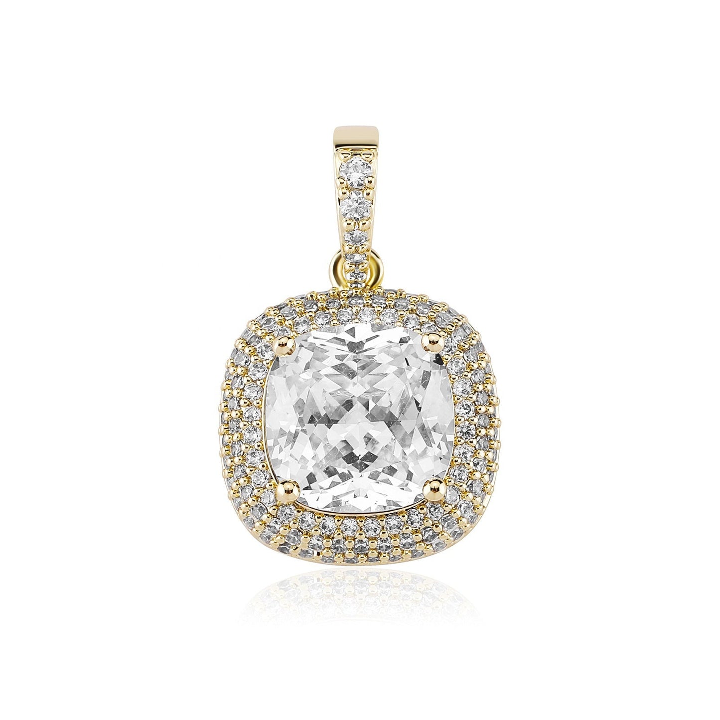 Pendant Baguette Diamond Necklace - Blinged by Belle