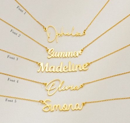 Personalized Name Necklaces For Women Stainless Steel - Blinged by Belle
