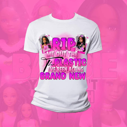 Rip me out the Plastic Barbie Shirt - Blinged by Belle