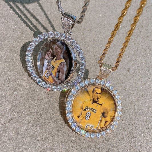 Two-Sided Photo Pendant - Blinged by Belle